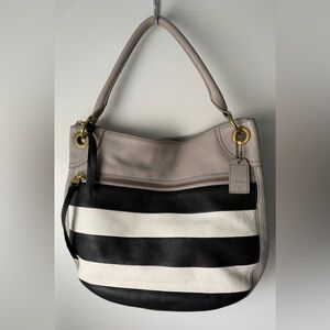 Fossil Karli Striped Leather Crossbody Bag